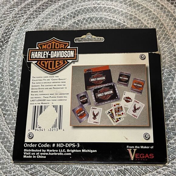 Harley Davidson Limited Edition Playing Cards with Metal Tin NWT - Picture 6 of 6